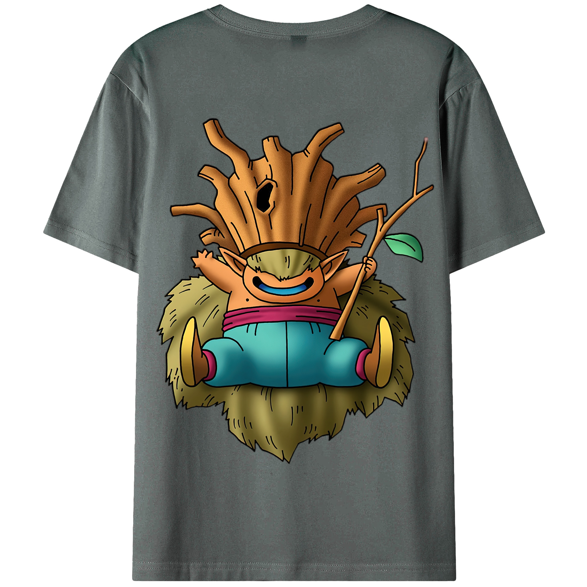 （画像用） ドラゴンクエスト Doragon Kuesuto Dragon Quest 綿100％半袖Tシャツ（背面プリント）